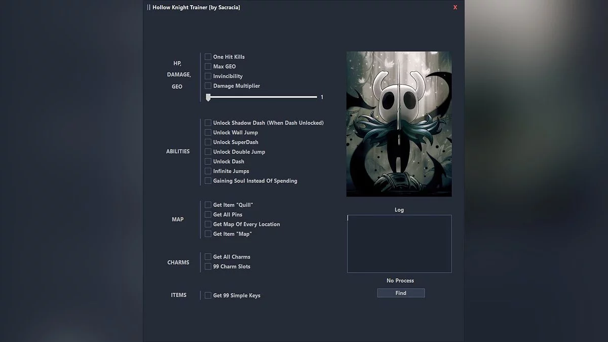 Hollow Knight — Trainer (+18) [1.5.78]