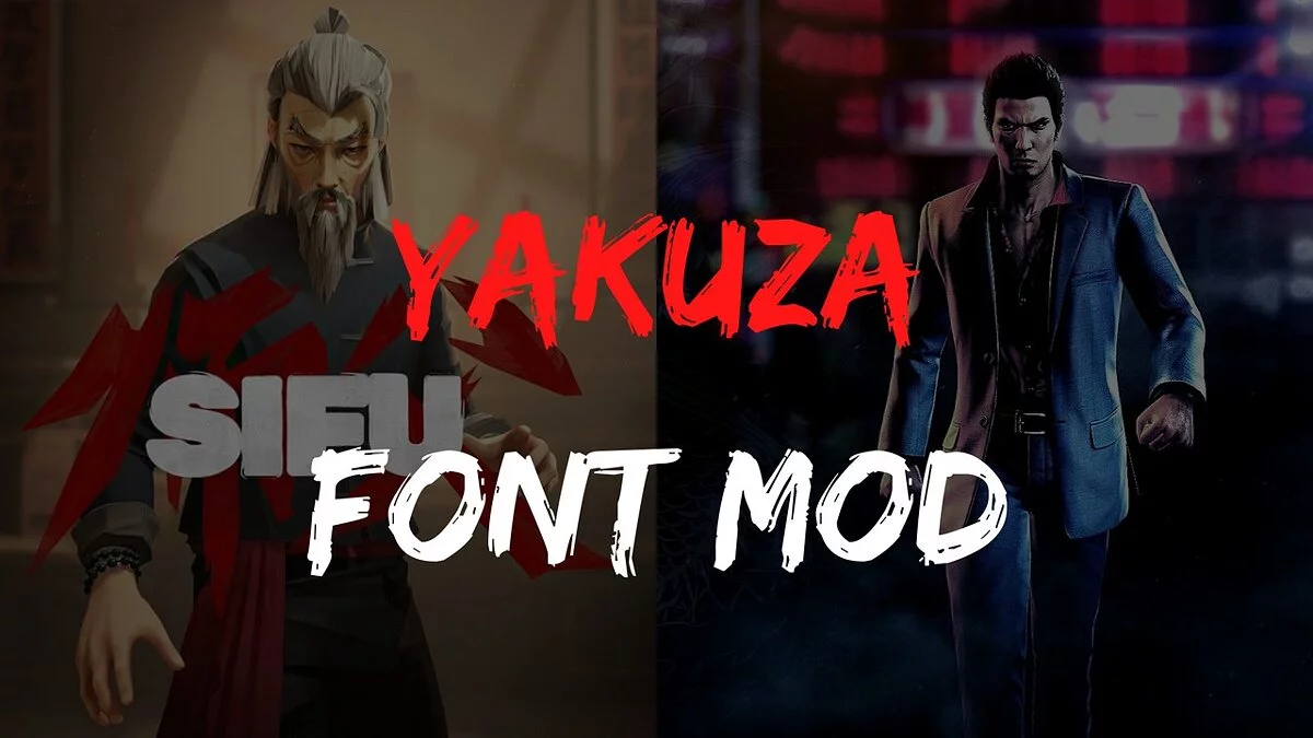 Sifu — Fonts from the game Yakuza