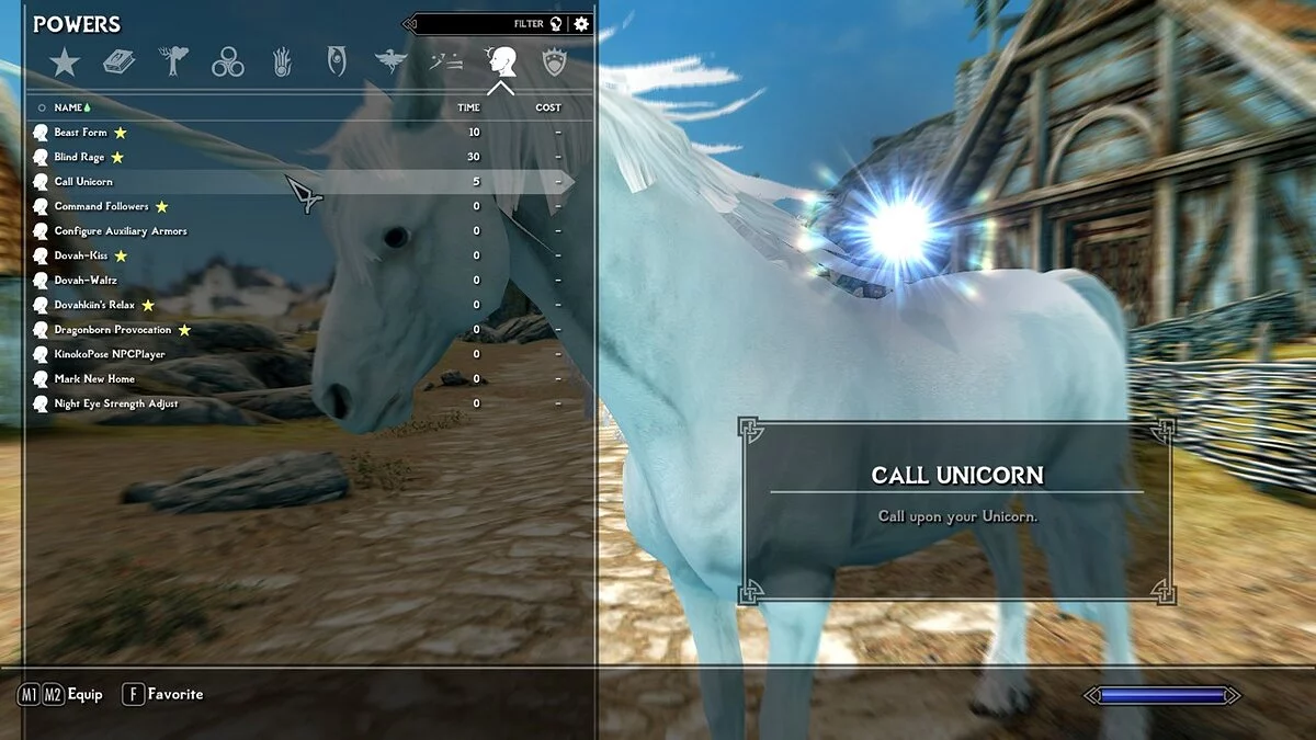 Elder Scrolls 5: Skyrim Special Edition — Удобные настройки единорога