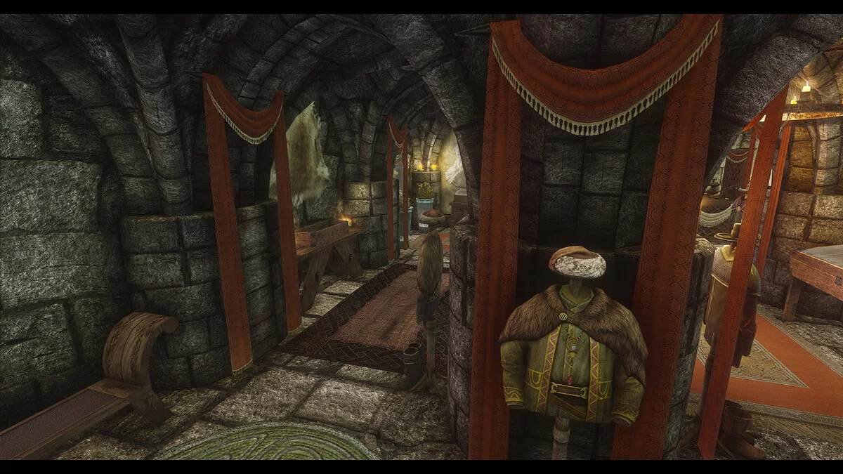 Elder Scrolls 5: Skyrim Special Edition — Поліпшення інтер'єру «Сяючих одягів»