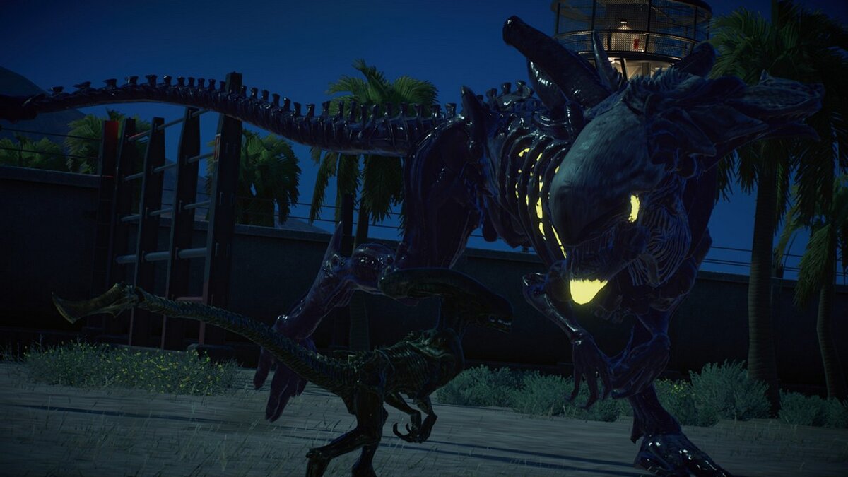 Jurassic World Evolution 2 — Xenomorph rex instead of indominus