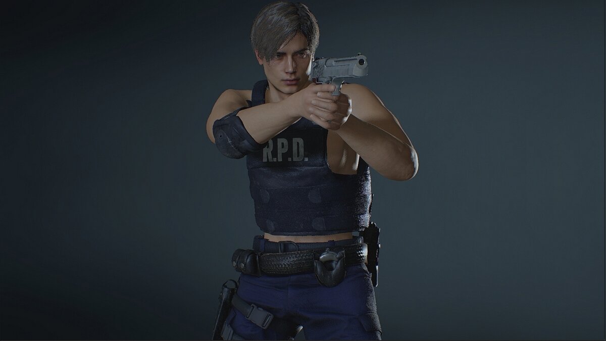 Resident Evil 2 — Policeman costume without shirt under vest