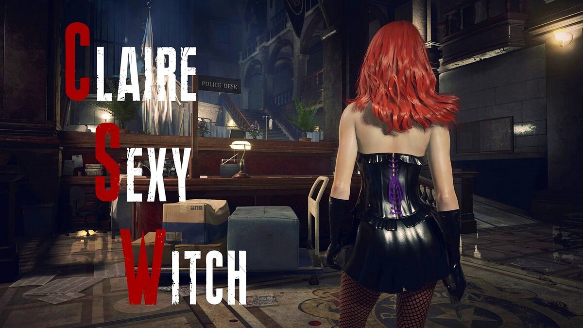 Resident Evil 2 — Claire sexy witch