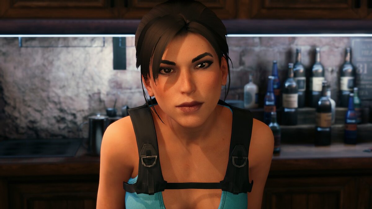 Final Fantasy VII Remake — Lara Croft instead of Tifa