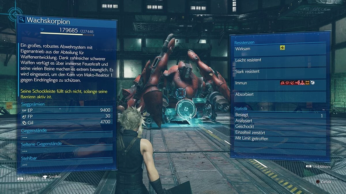 Final Fantasy VII Remake — All enemies are level 99 in hard mode