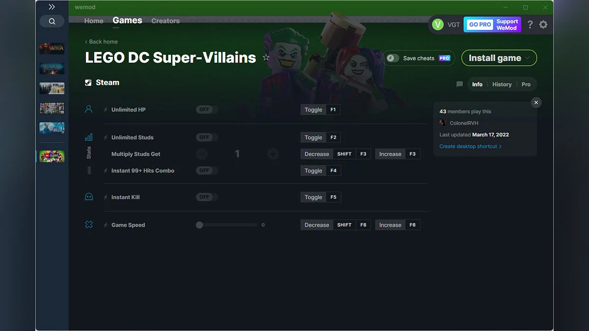 LEGO DC Super-Villains — Trainer (+6) from 03/17/2022 [WeMod]