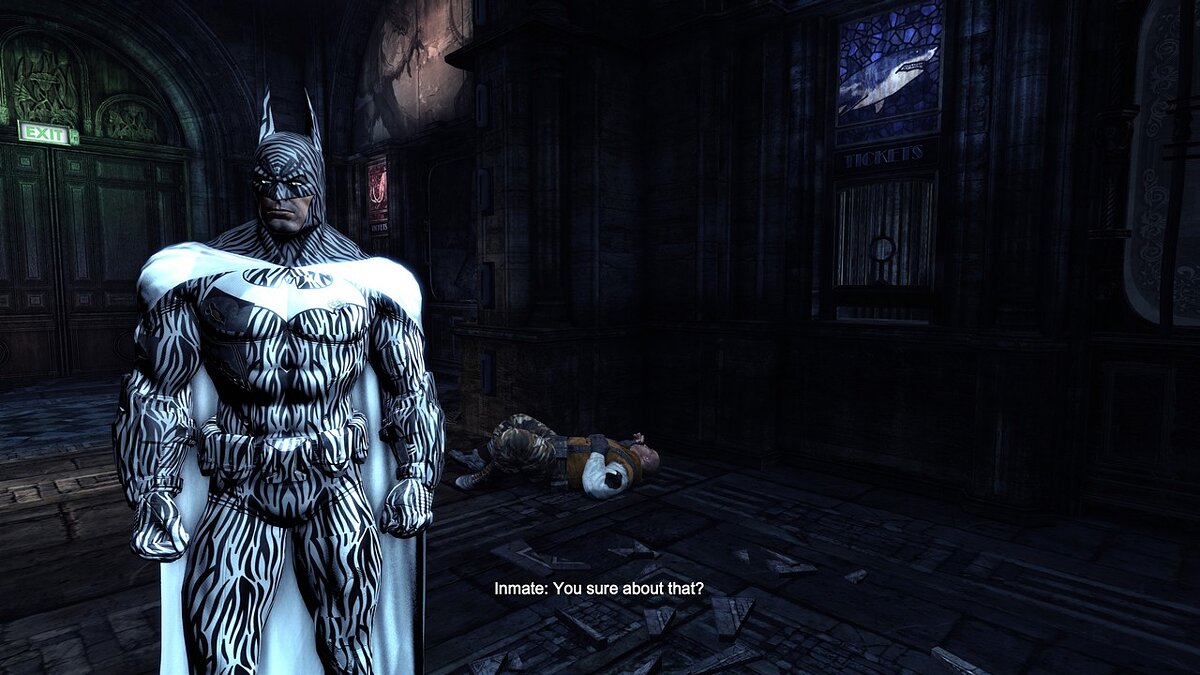 Batman: Arkham City — Zebra Batman Costume