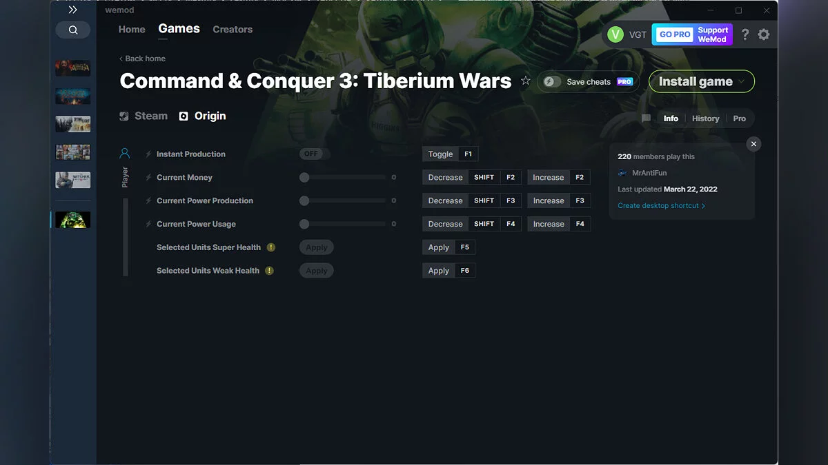 Command &amp; Conquer 3: Tiberium Wars — Trainer (+6) from 03/22/2022 [WeMod]