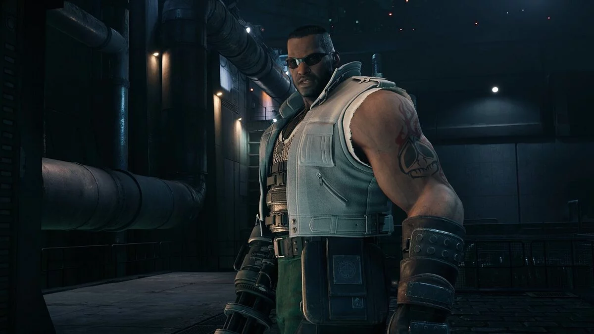 Final Fantasy VII Remake — Баррет в одежде из игры из Advent Children