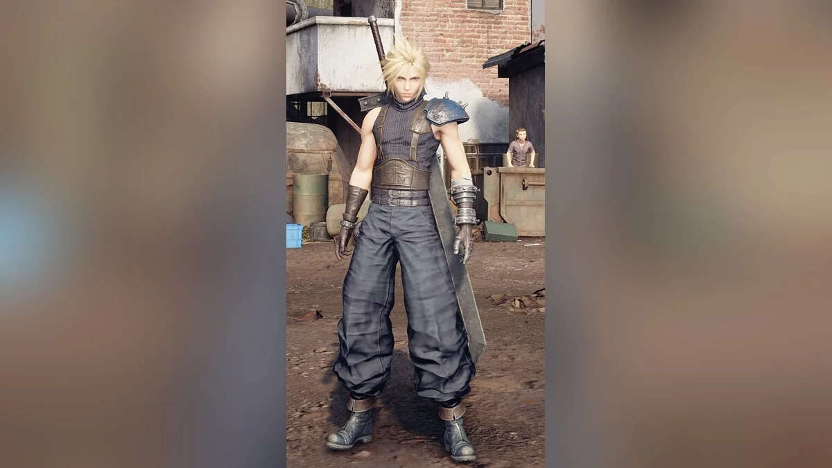 Final Fantasy VII Remake — El disfraz de Claude del arte promocional.