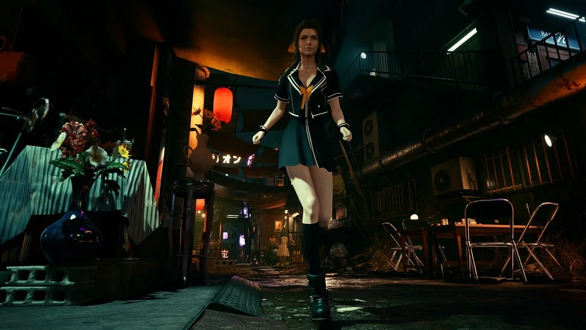 Final Fantasy VII Remake — Iris in park uniform