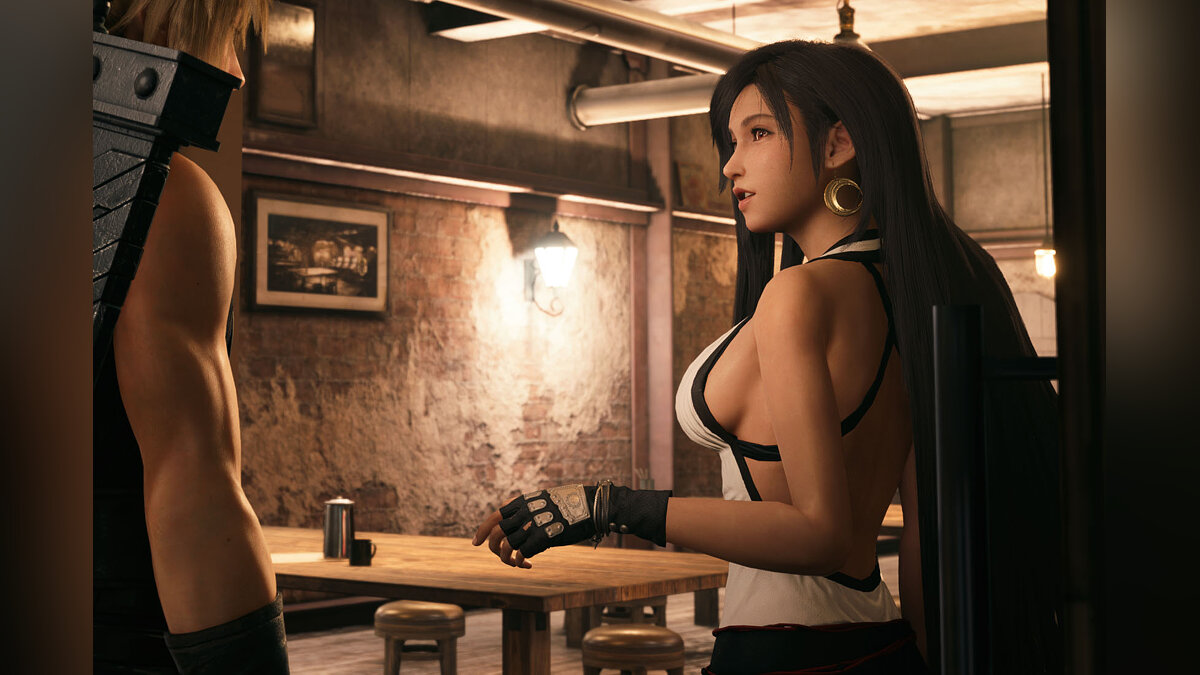 Final Fantasy VII Remake — Black and white dress for Tifa