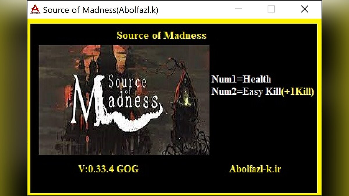 Source of Madness — Trainer (+2) [0.33.4]