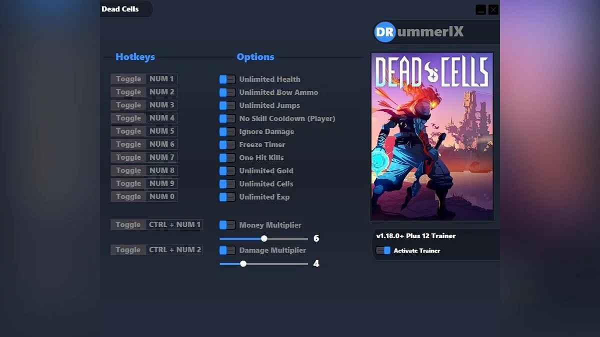 Dead Cells — Trainer (+12) [Game Version: v28.0(1.18.0)]