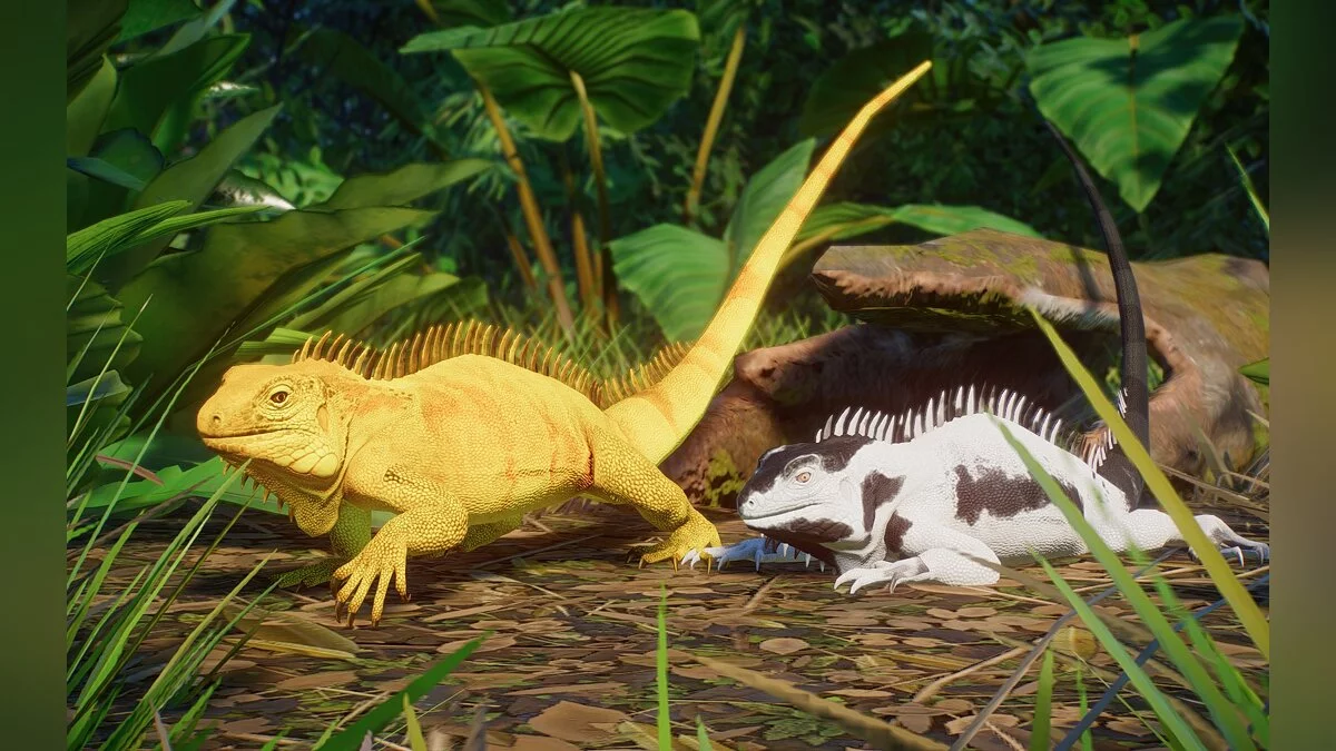 Planet Zoo — Новые виды - зеленая игуана