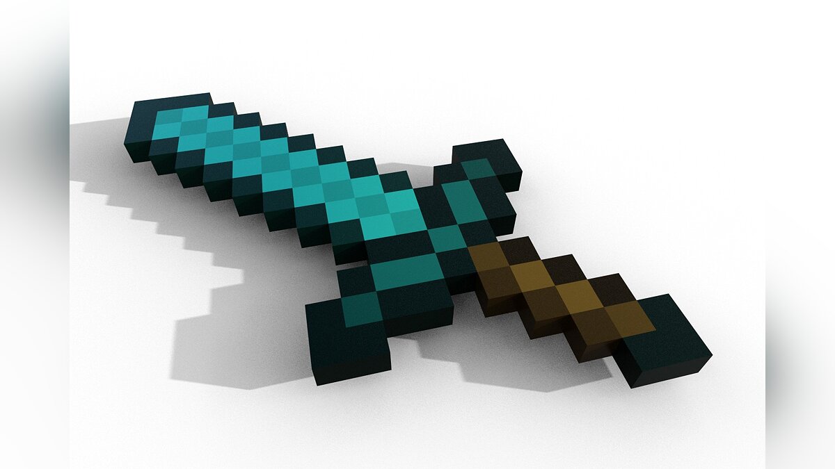 Blade and Sorcery — Diamond sword from the game "Minecraft"