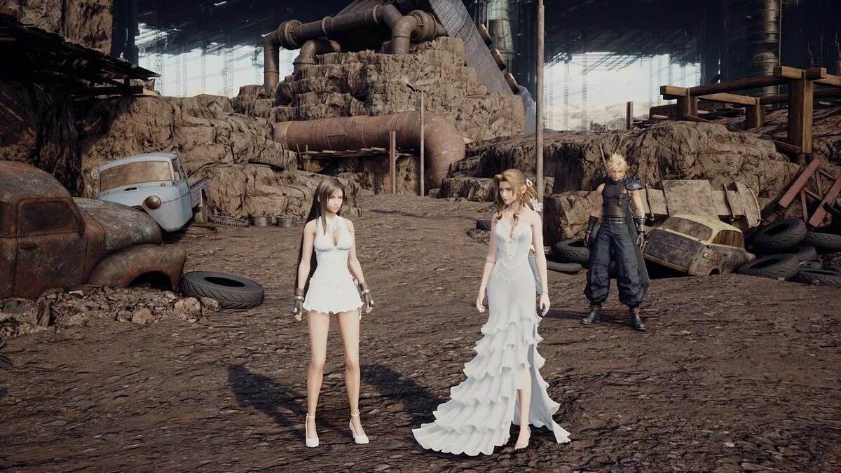 Final Fantasy VII Remake — vestido de novia