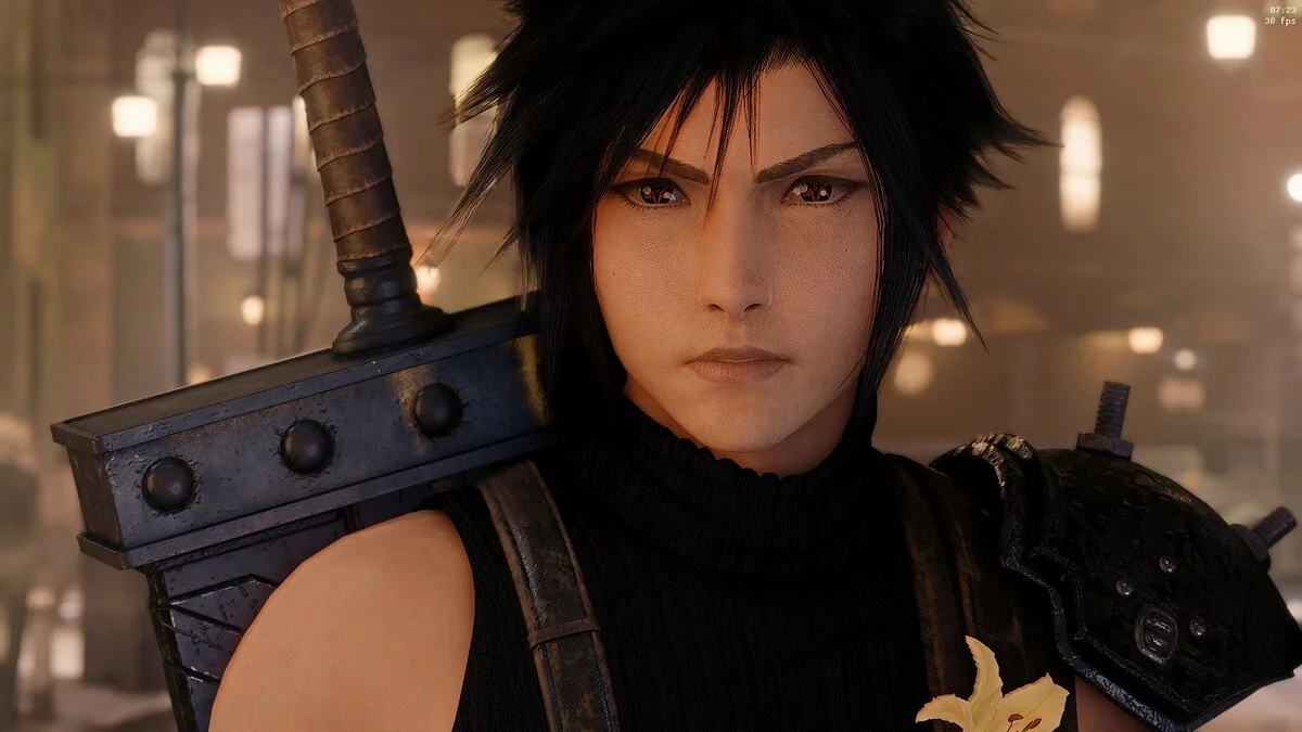 Final Fantasy VII Remake — Ojos Sharingan para Claude y Sephiroth