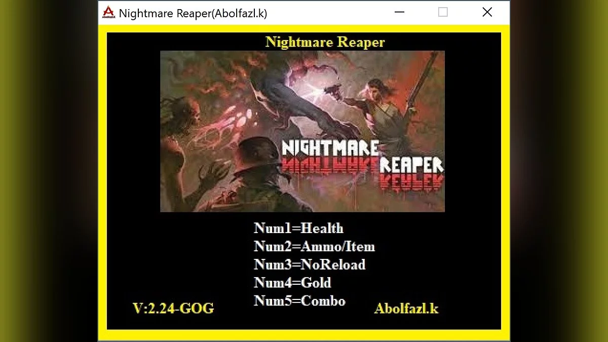 Nightmare Reaper — Trainer (+5) [2.24]