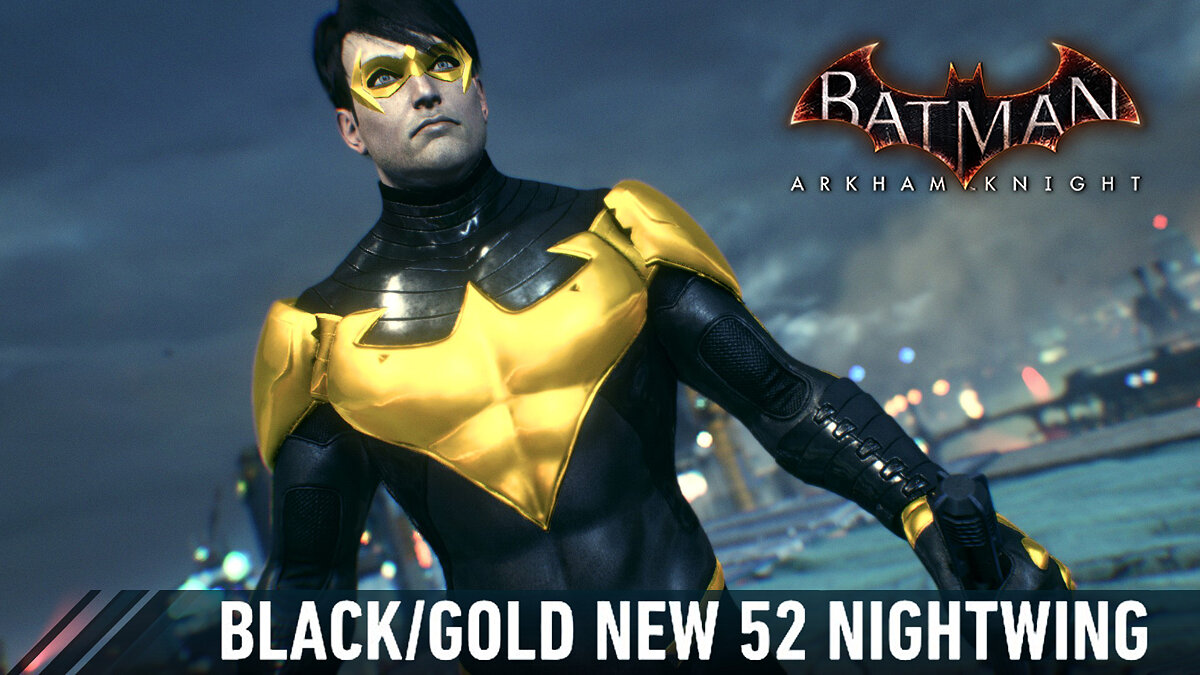 Batman: Arkham Knight — Black and gold Nightwing