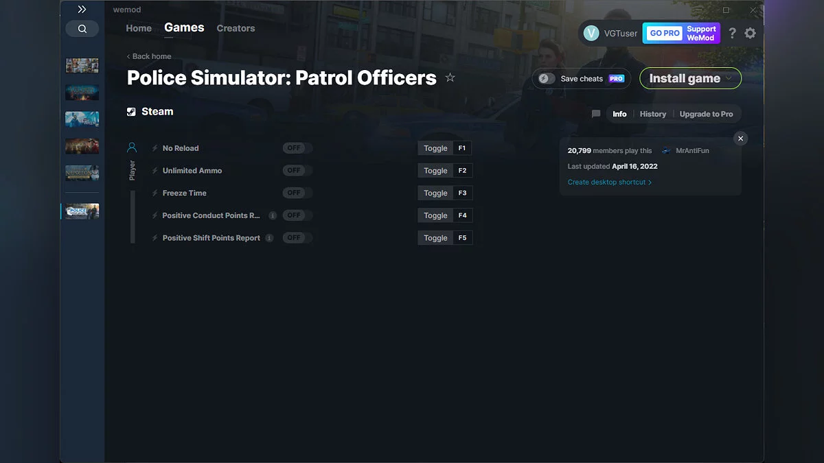 Police Simulator: Patrol Officers — Trainer (+5) from 04/16/2022 [WeMod]