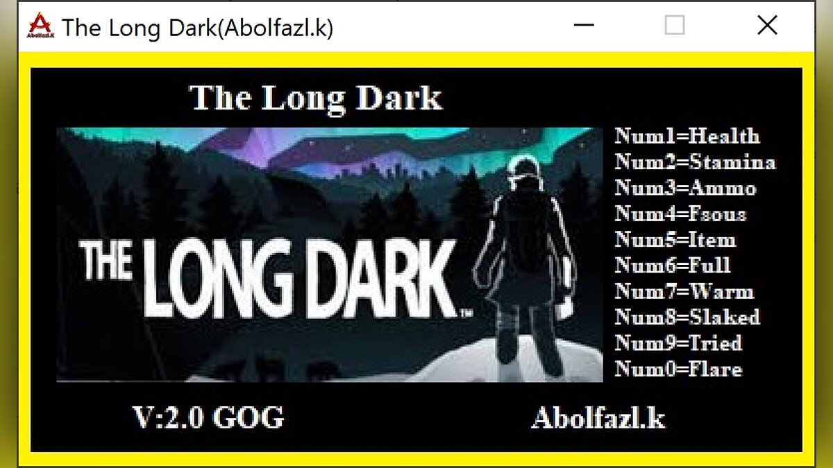 The Long Dark — Trainer (+10) [2.00]