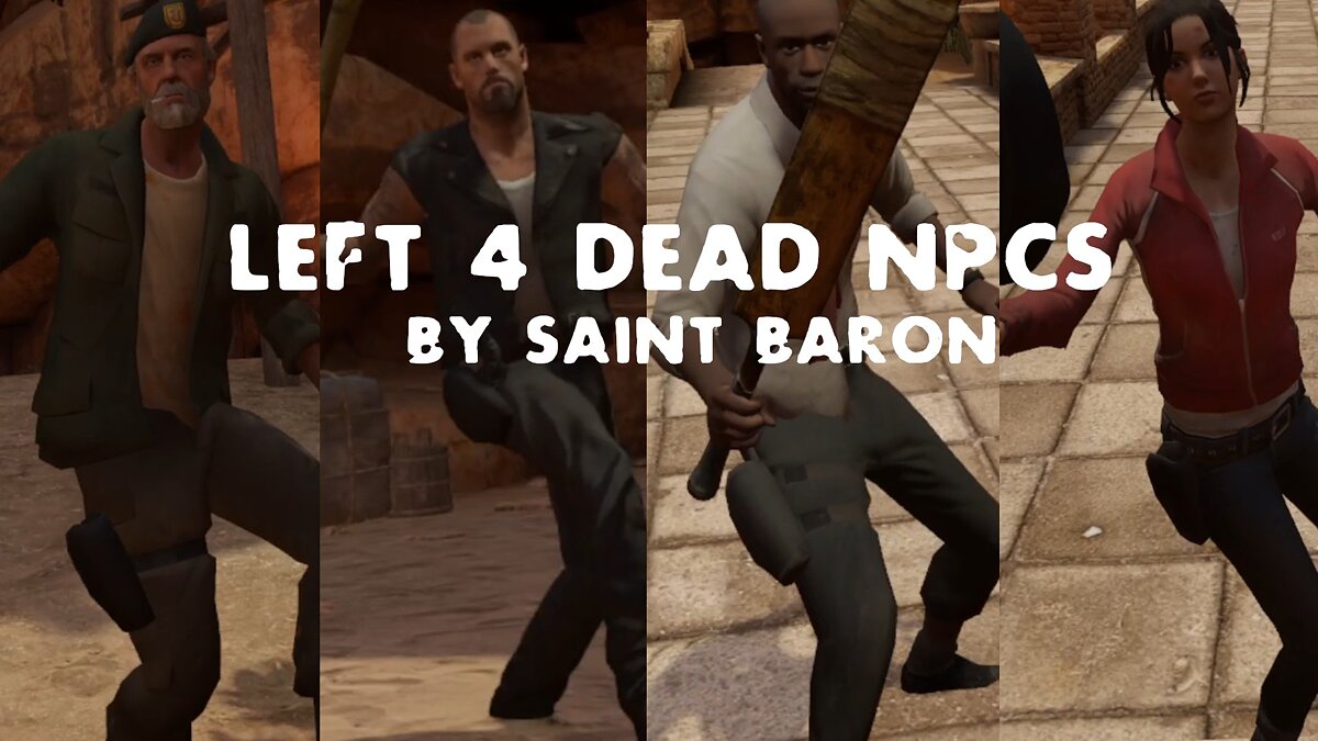 Blade and Sorcery — Characters from the game Left 4 Dead