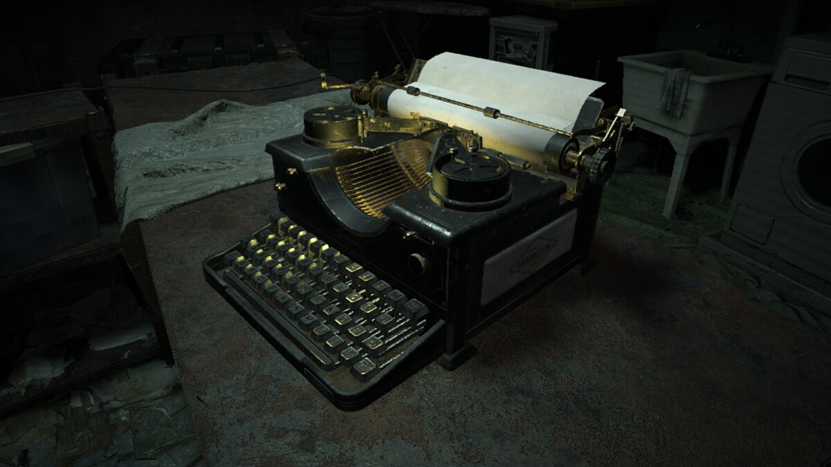 Resident Evil 7 Biohazard — Classic typewriter