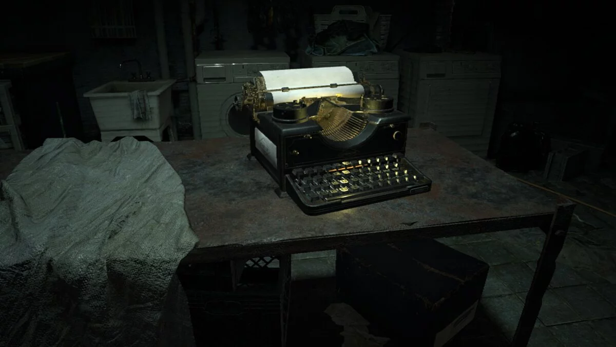 Resident Evil 7 Biohazard — Класична друкарська машинка