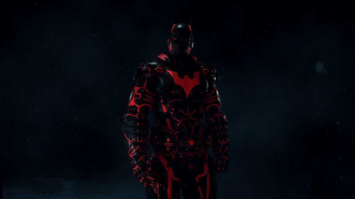 Batman: Arkham Knight — Costume in the style of the movie "Tron"