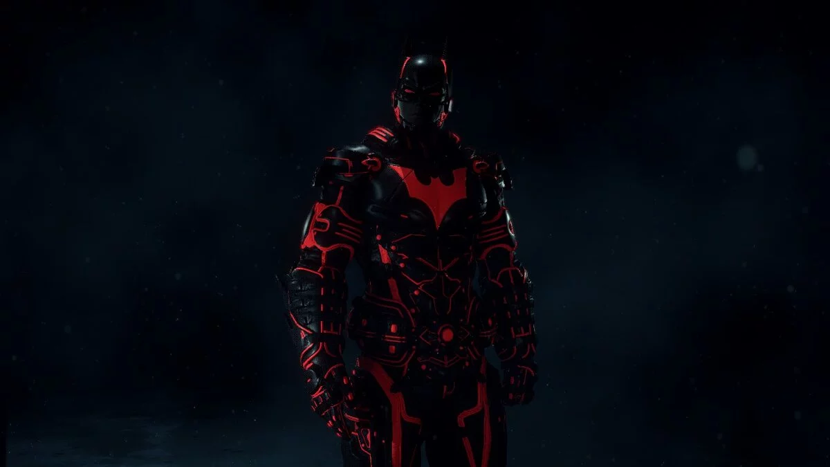 Batman: Arkham Knight — Disfraz al estilo de la película "Tron"