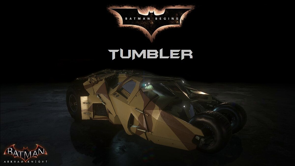 Batman: Arkham Knight — Camouflage design from the movie "Batman Begins".