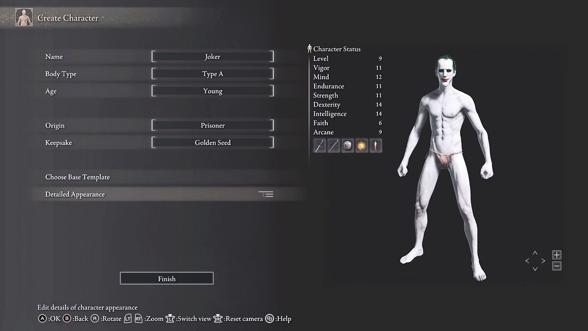 Elden Ring — Joker - male character preset