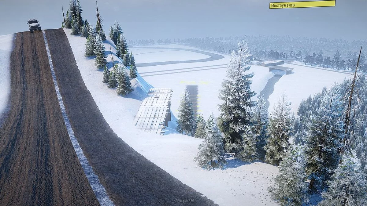 SnowRunner — Testing cars on a winter map