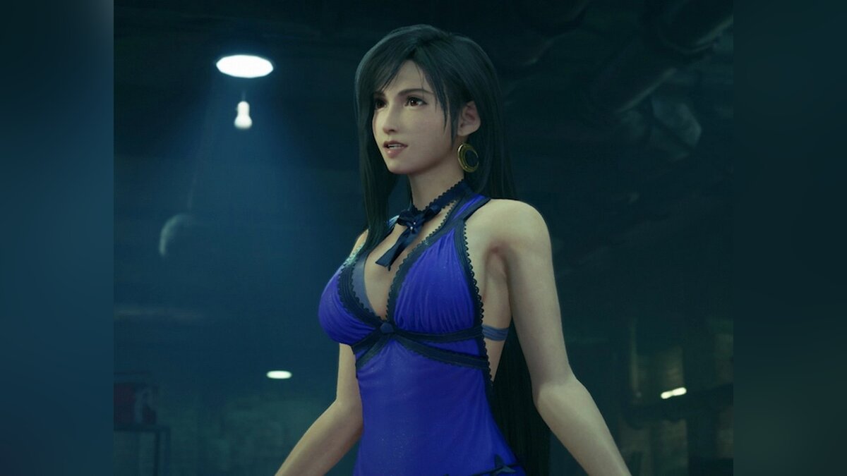 Final Fantasy VII Remake — Purple dress over all outfits - Tifa