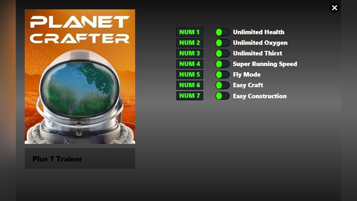 The Planet Crafter — Trainer (+8) from 02.05.2022