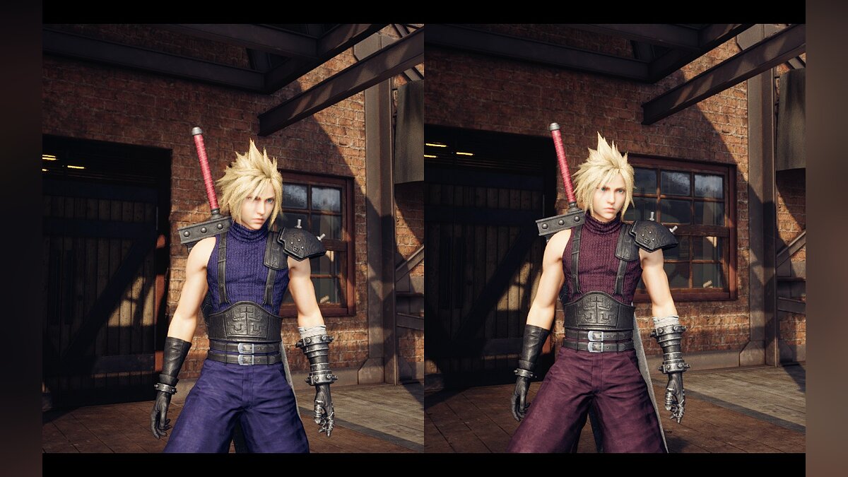 Final Fantasy VII Remake — Set of colors for a soldier's uniform