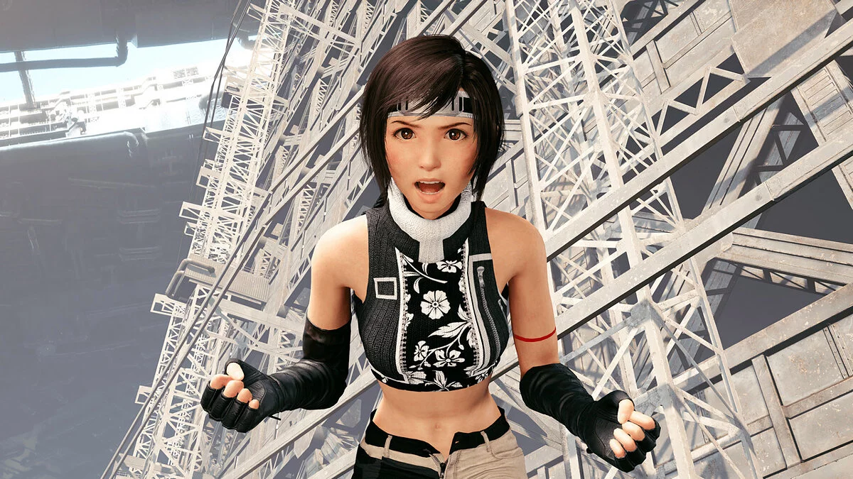 Final Fantasy VII Remake — La ropa de Yuffie del juego Advent Children