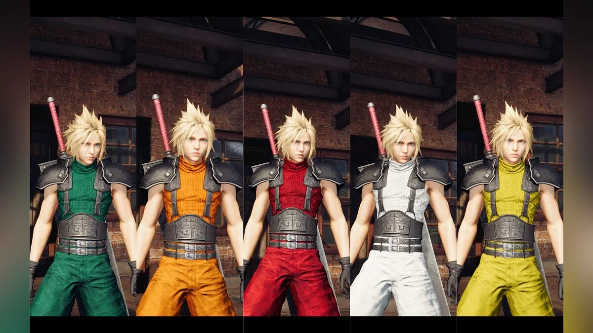 Final Fantasy VII Remake — Nuevos colores para el uniforme de soldado.