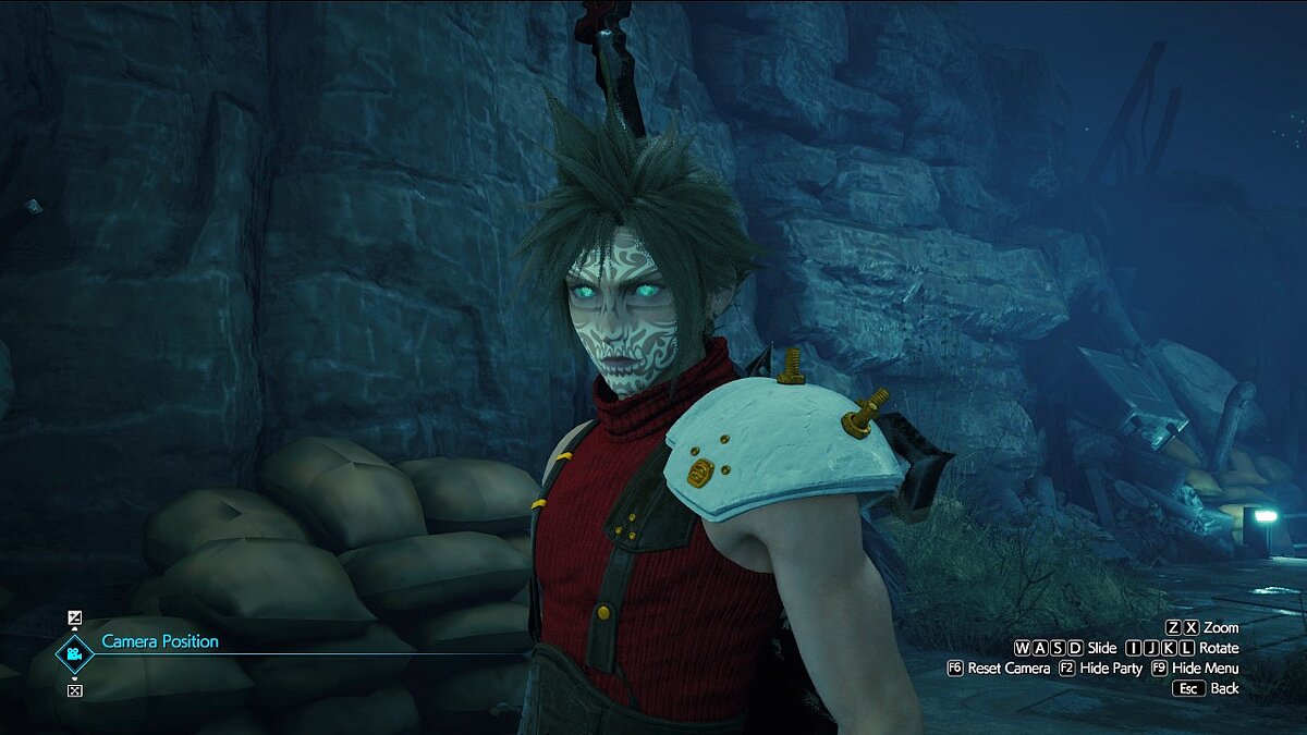 Final Fantasy VII Remake — Claude's face tattoo