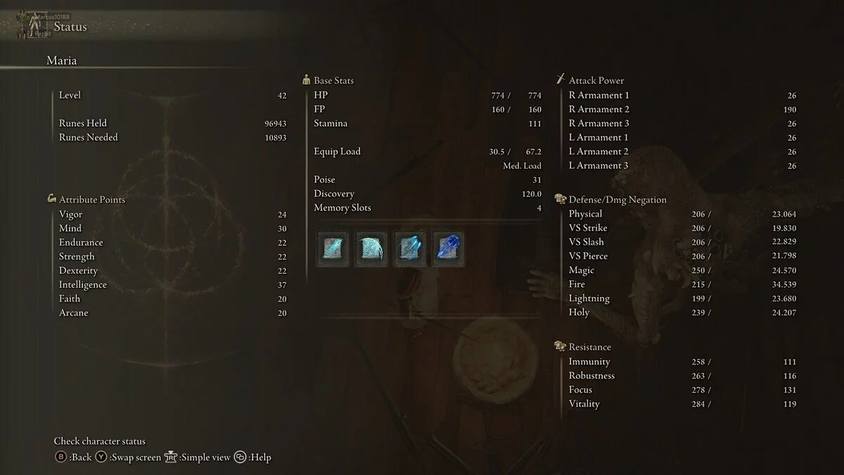 Elden Ring — Таблица читов
