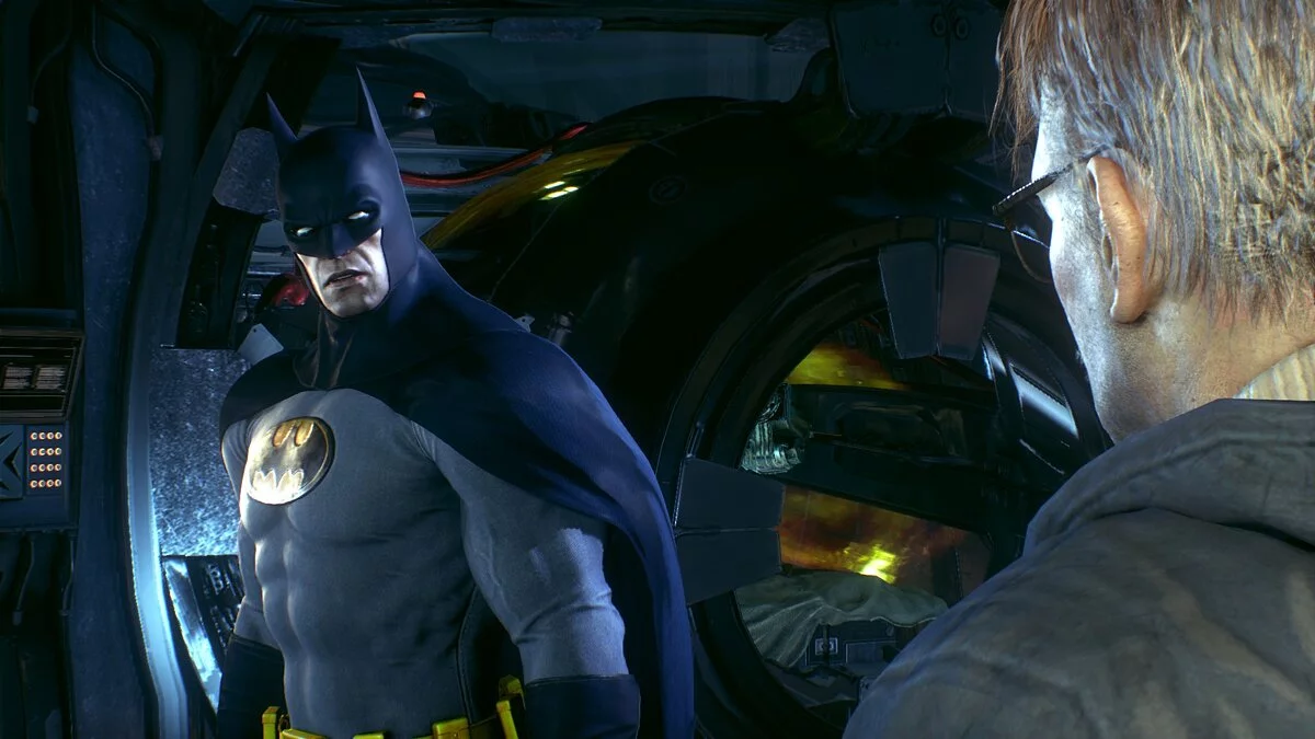 Batman: Arkham Knight — Disfraz realista de los años 70.