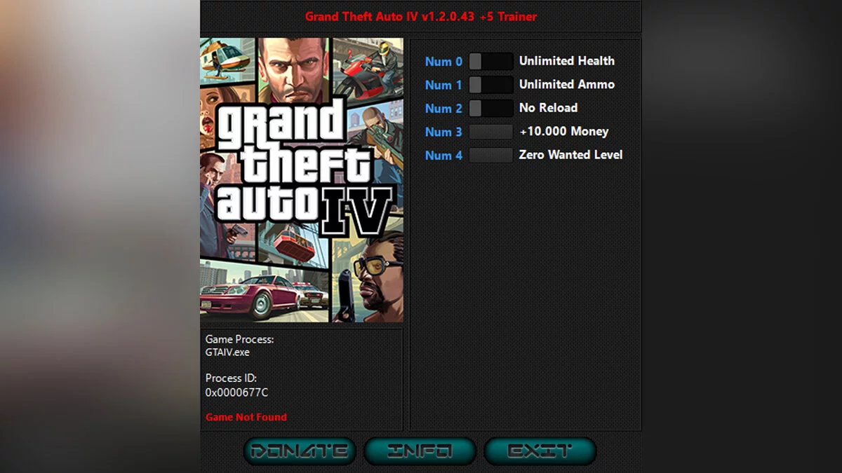 Grand Theft Auto 4: Complete Edition — Trainer (+5) [1.2.0.43]