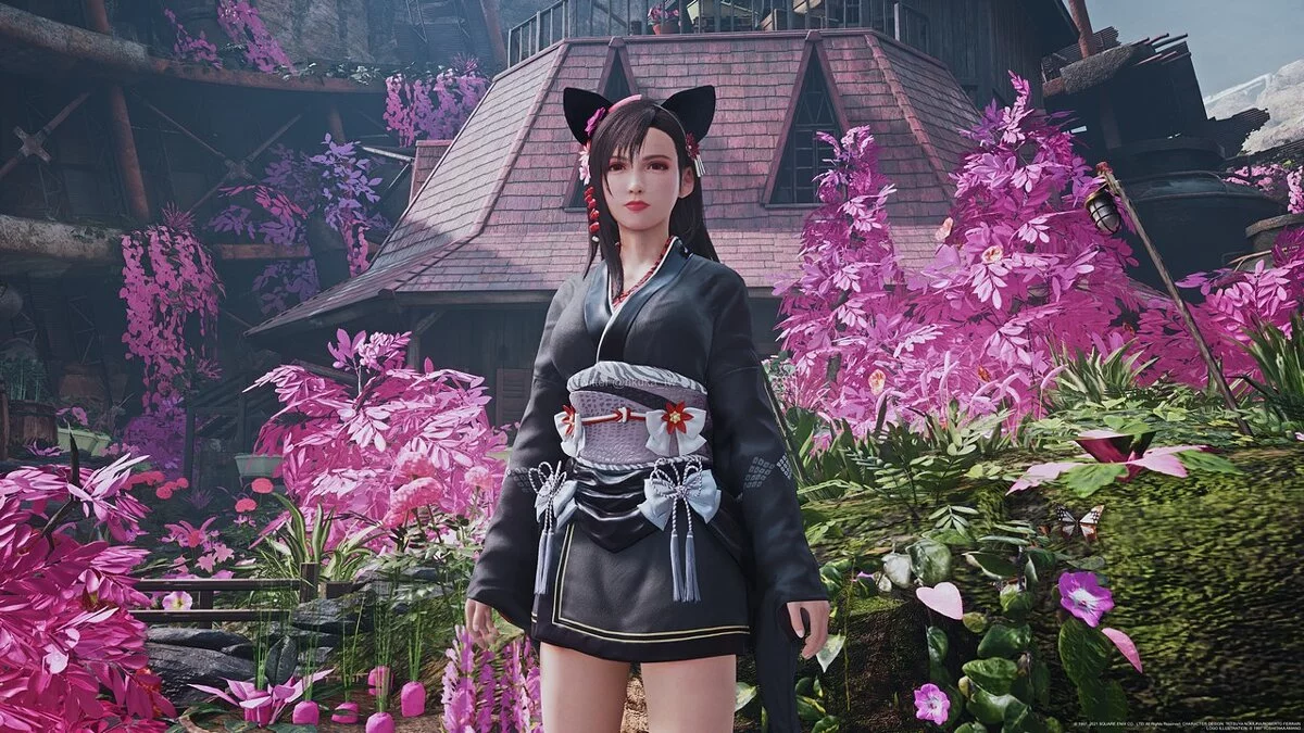Final Fantasy VII Remake — Кошачьи уши для Тифы