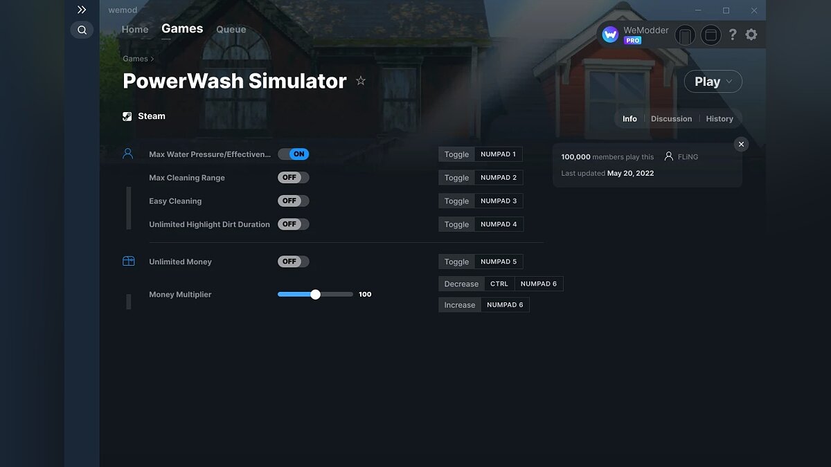 PowerWash Simulator — Trainer (+6) from 05.20.2022 [WeMod]