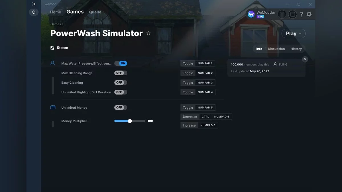 PowerWash Simulator — Trener (+6) od 20.05.2022 [WeMod]