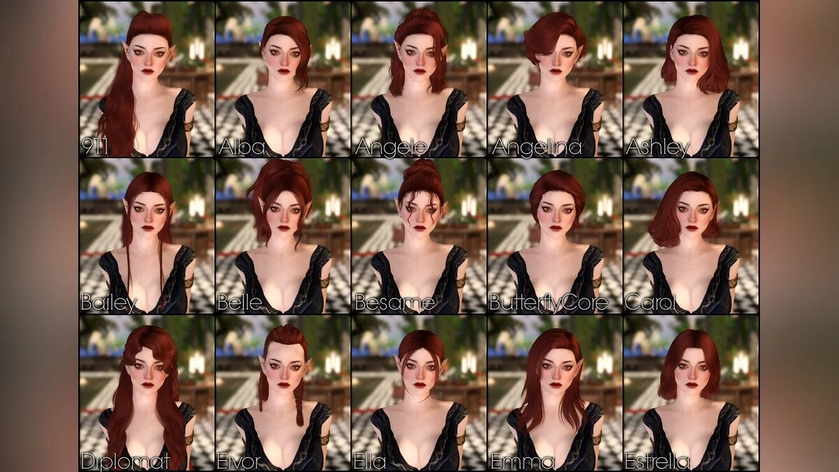 Elder Scrolls 5: Skyrim Special Edition — Огромный набор причесок