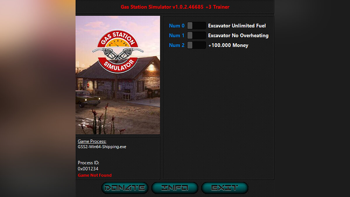 Gas Station Simulator — Trainer (+3) [1.0.2.46685]