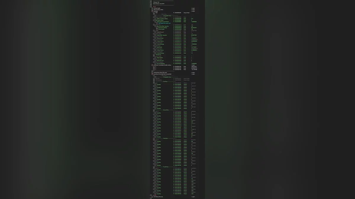 V Rising — Tableau pour Cheat Engine [UPD : 30/05/2022]