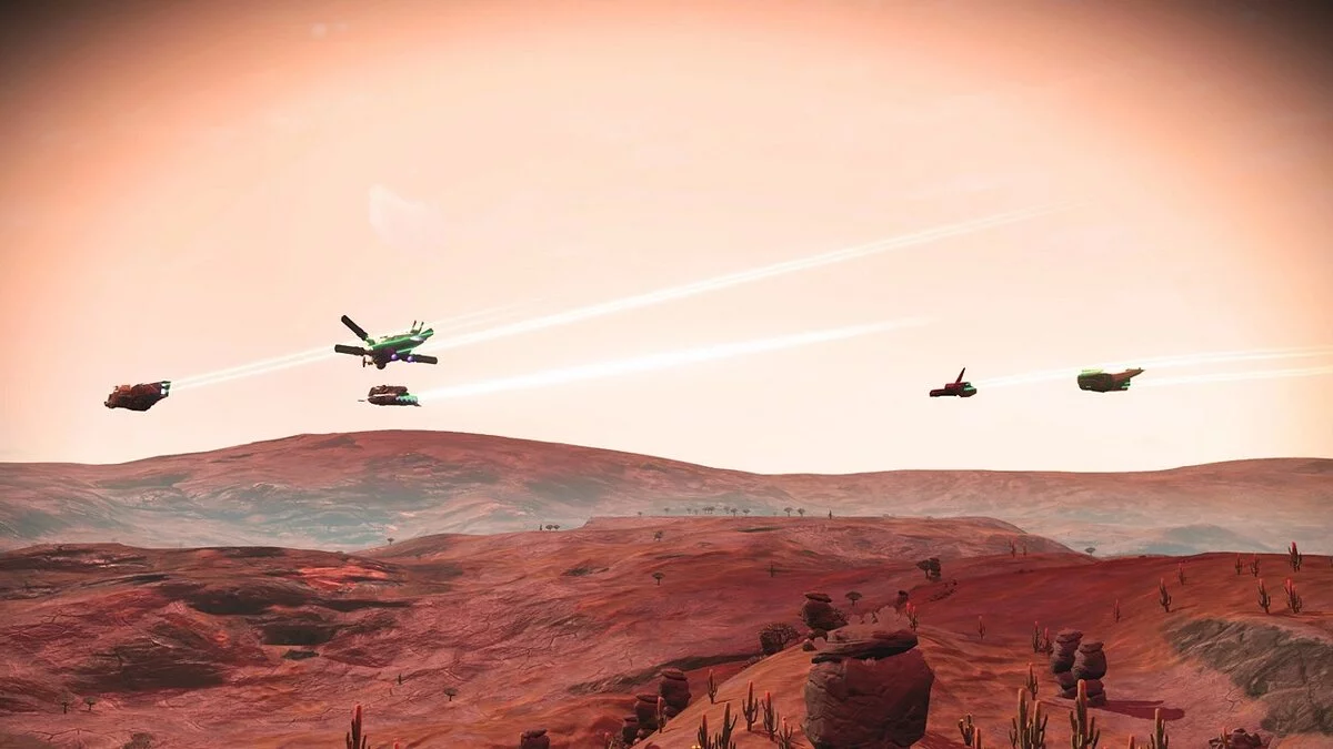 No Man&#039;s Sky — Unpredictable wandering ships